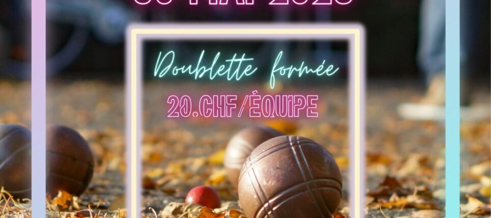 Concours Doublette Formée du Vendredi Soir