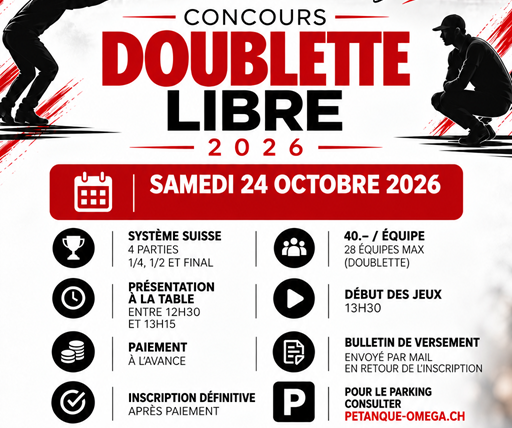 Concours Doublette Libre 2026